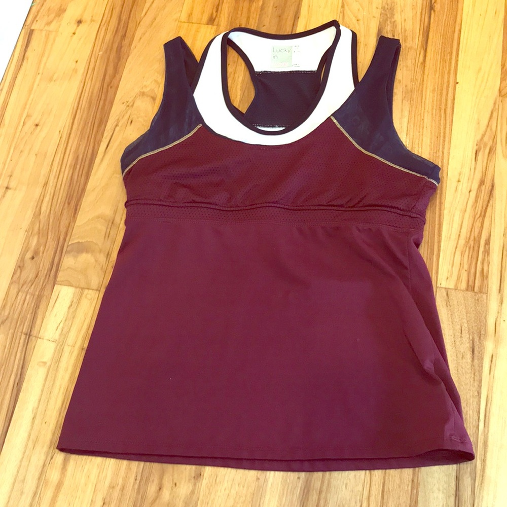 Lucky in Love Tank athletic Top